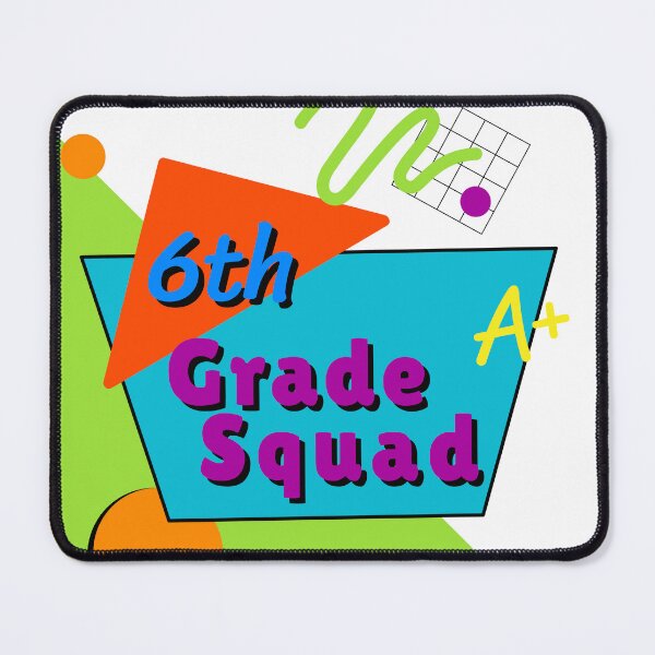 Item preview, Sixth ( 6th ) Grade Squad Team Teacher School 90s Design designed and sold by ASeasonalFlair.