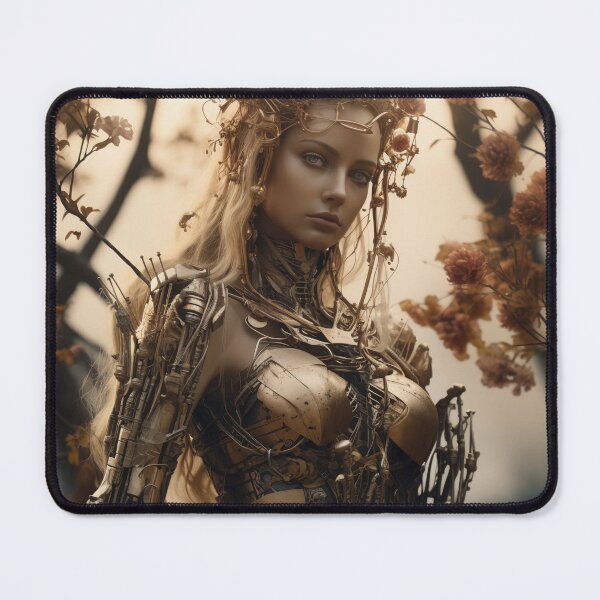 Item preview, Twisted Metal and Nature Android Female Warrior Empowerment designed and sold by BrandonArtWorld.