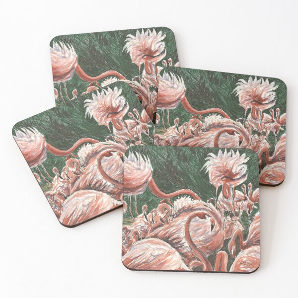 Item preview, A Flamboyance of Nesting Flamingos designed and sold by LymphomaLass.