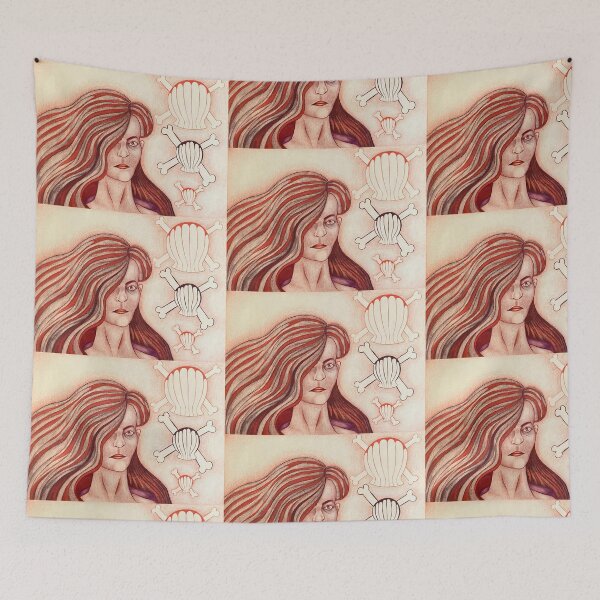 Item preview, Red Mermaid designed and sold by ArtbyEhrlich.