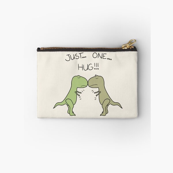 Item preview, "Just... One... Hug!!!" funny cute T-Rex Valentines card designed and sold by EmiliaMoscovich.