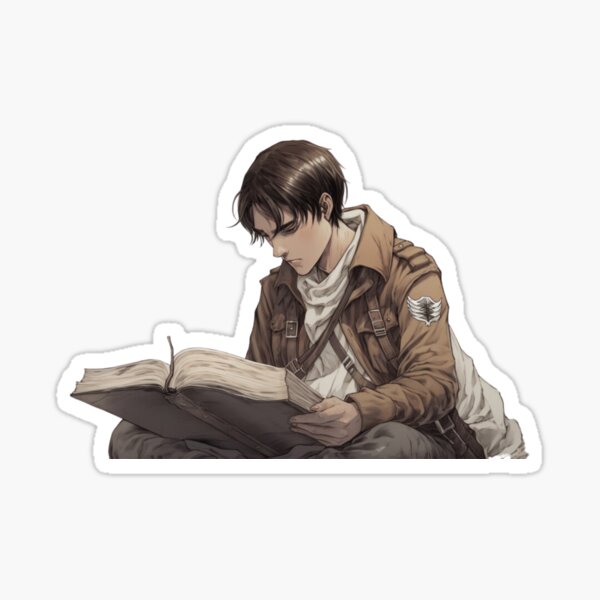 Una ilustración en blanco y negro de levi de shingeki no kyojin