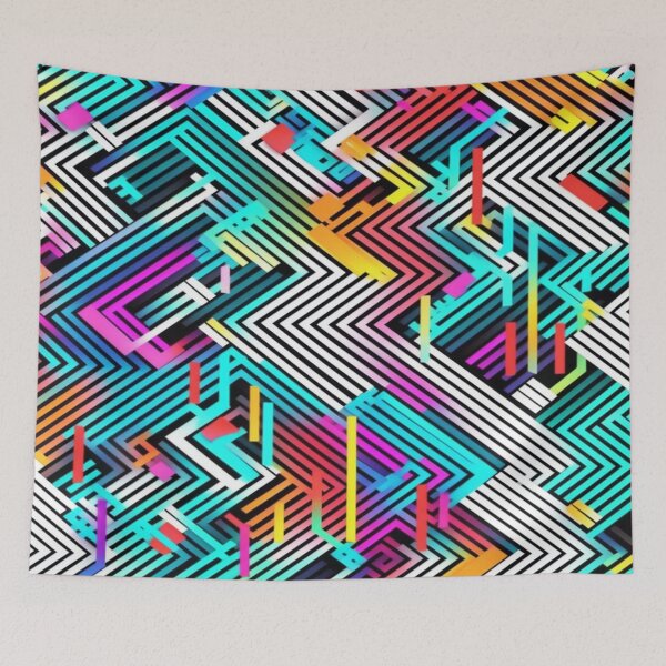 Item preview, Colorful Line Patterns: A Classic with a Modern Twist designed and sold by artyfull.
