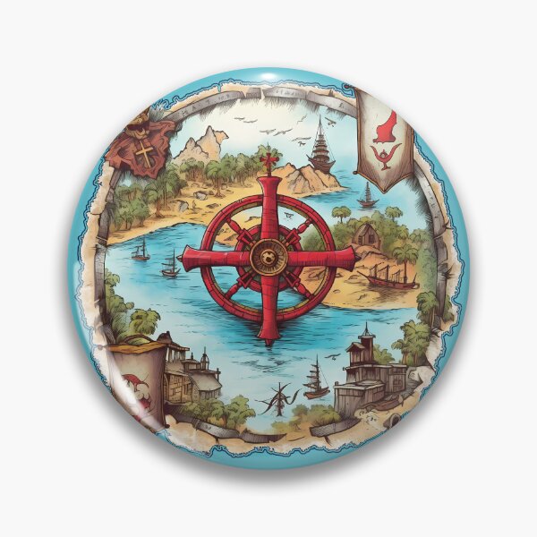 Item preview, Pirate Treasure in the Lagoon designed and sold by Rickie Pauley.