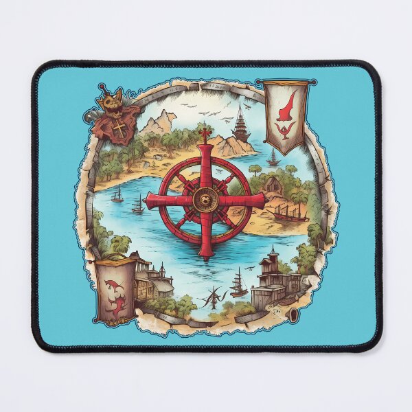 Item preview, Pirate Treasure in the Lagoon designed and sold by Rickie Pauley.