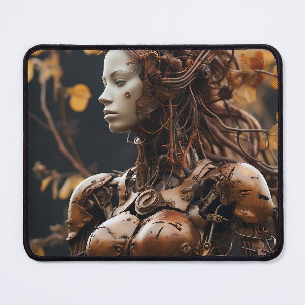 Item preview, Twisted Metal and Nature Android Female Warrior Empowerment designed and sold by BrandonArtWorld.