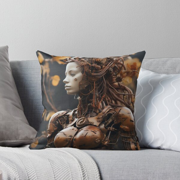 Aperçu de l'œuvre Métal torsadé et nature Android Female Warrior Empowerment créée et vendue par BrandonArtWorld.