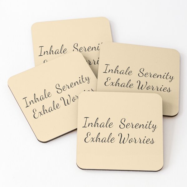 Item preview, Inhale Serenity Exhale Worries designed and sold by Art Happens.