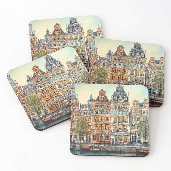 Item preview, Amsterdam city drawing designed and sold by ComicsFactory.