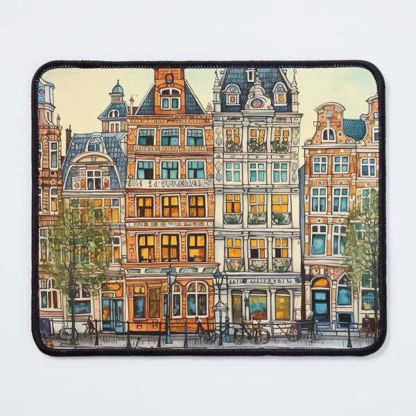 Item preview, Amsterdam city drawing designed and sold by ComicsFactory.