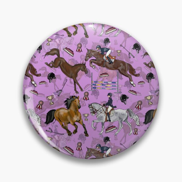 Item preview, Equestrian horses on lilac designed and sold by SarahMac39.