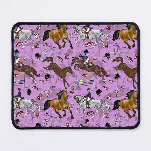 Item preview, Equestrian horses on lilac designed and sold by SarahMac39.