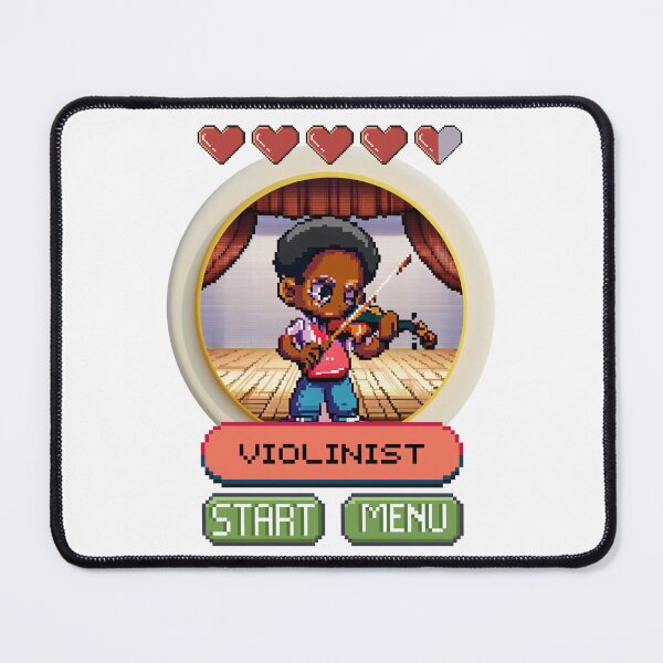 Item preview, A beautiful afro-haired violinist character designed and sold by vidademusico.