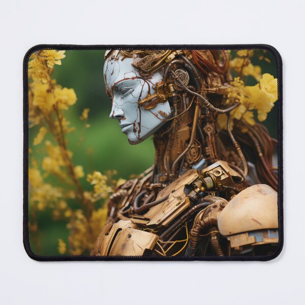 Item preview, Twisted Metal and Nature Android Female Warrior Empowerment designed and sold by BrandonArtWorld.