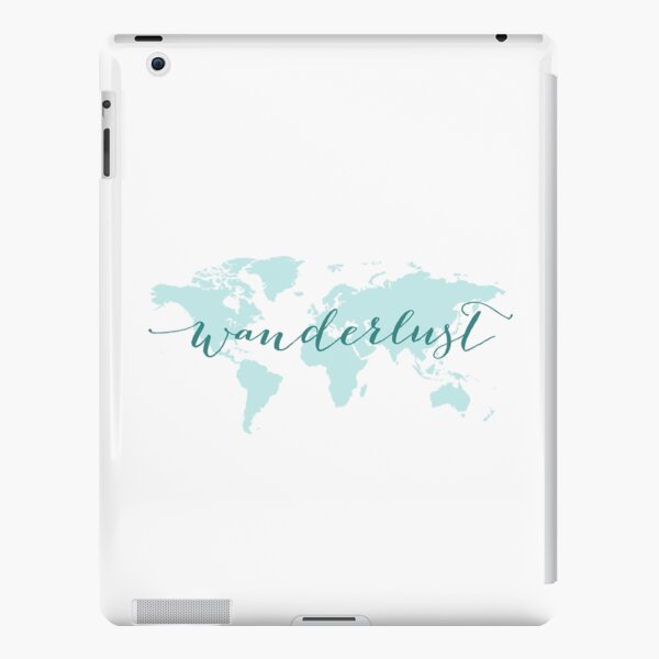 Wanderlust, desire to travel, world map iPad Snap Case