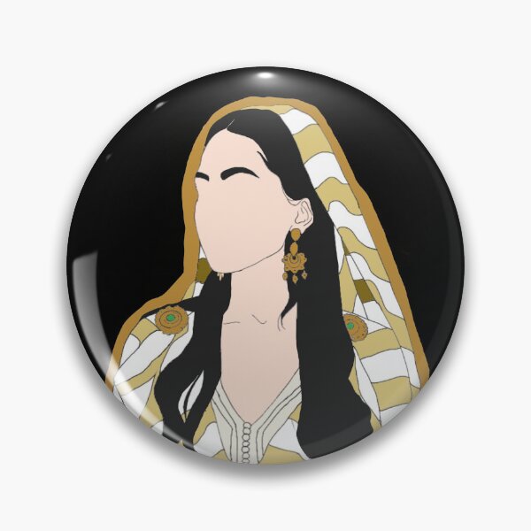Item preview, Amazigh Berber Moroccan women digital art sticker shirt kawaii  designed and sold by Hiibo-o.