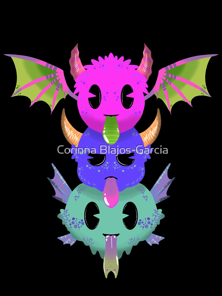 Thumbnail 7 of 7, Oversized T-Shirt, Monster Stack designed and sold by Corinna Blajos-Garcia.