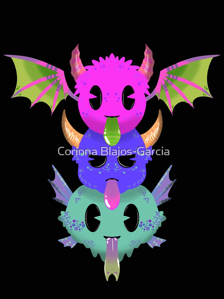 Thumbnail 4 of 4, Relaxed T-Shirt, Monster Stack designed and sold by Corinna Blajos-Garcia.