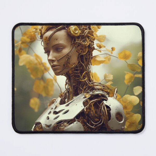 Item preview, Twisted Metal and Nature Android Female Warrior Empowerment designed and sold by BrandonArtWorld.