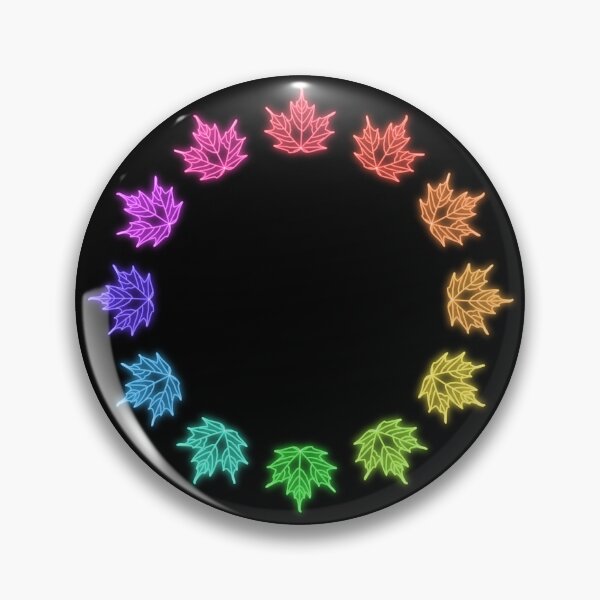 Item preview, Rainbow Neon Light Maple Leaf Ring designed and sold by RebeccaRichards.