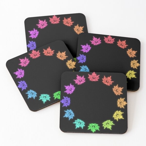 Item preview, Rainbow Neon Light Maple Leaf Ring designed and sold by RebeccaRichards.