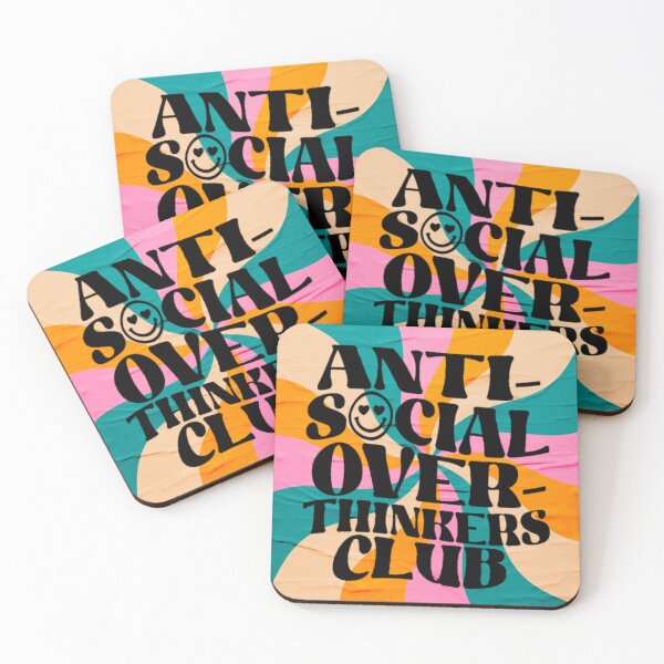 Item preview, antisocial overthinkers club designed and sold by Optimystic-arts.