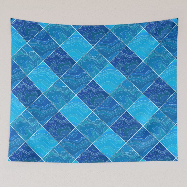 Item preview, Blue sea pattern designed and sold by Osting.