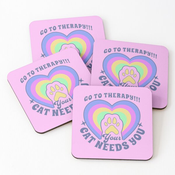 Item preview, go to therapy your cat needs you!!! designed and sold by Optimystic-arts.