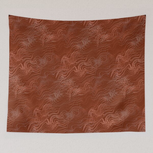 Item preview, Terracotta linear texture designed and sold by Osting.