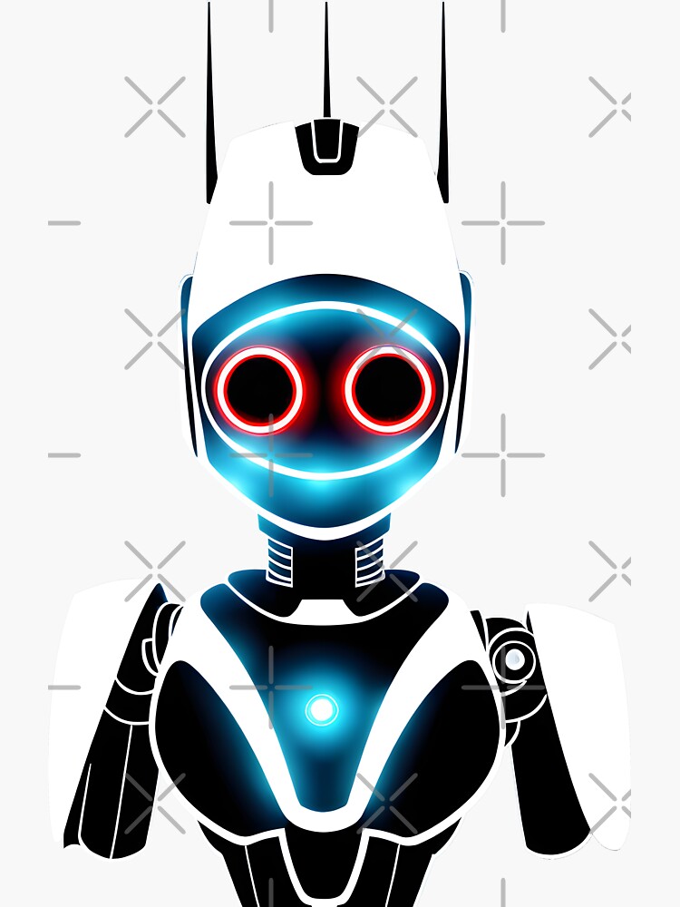 Futuristic Robot Sticker