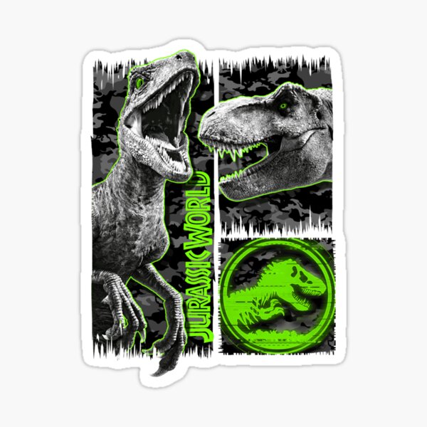 Blue Jurassic World Stickers for Sale