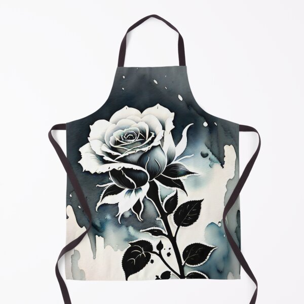 Item preview, Black and White rose on Gray gradient background designed and sold by Simple-Art-work.