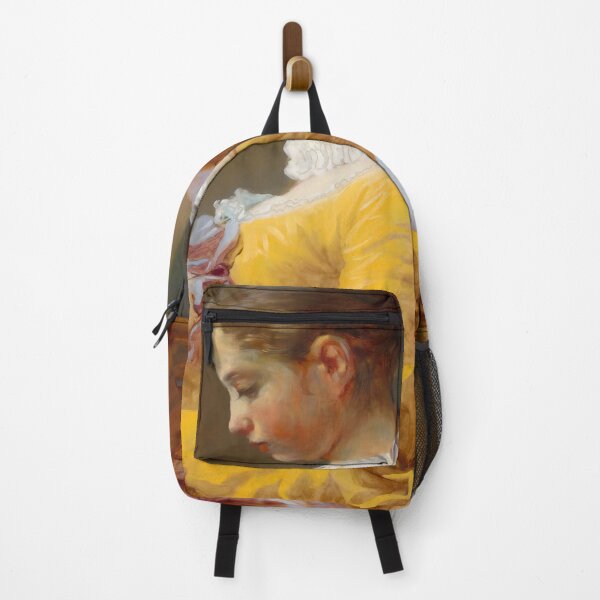 Item preview, Young Girl Reading - Vintage French Painting designed and sold by HistorySimple.