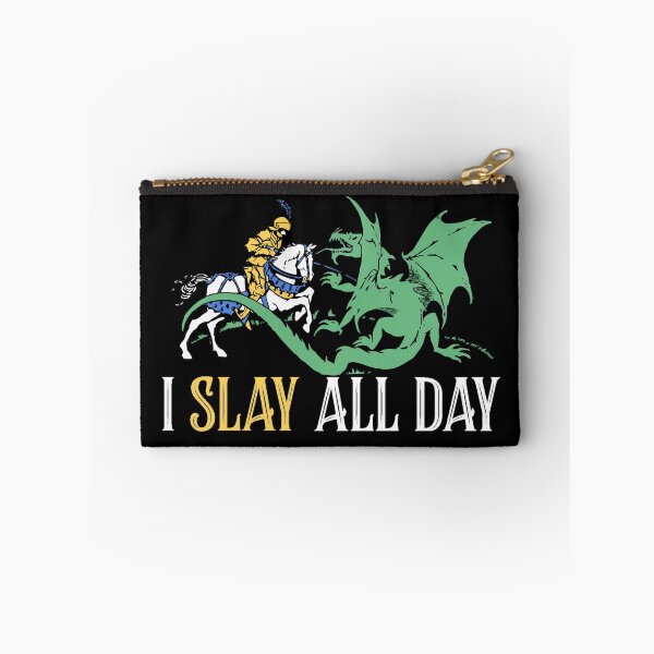 Item preview, Slay All Day - Retro Knight and Dragon Design  designed and sold by thedangernoodle.