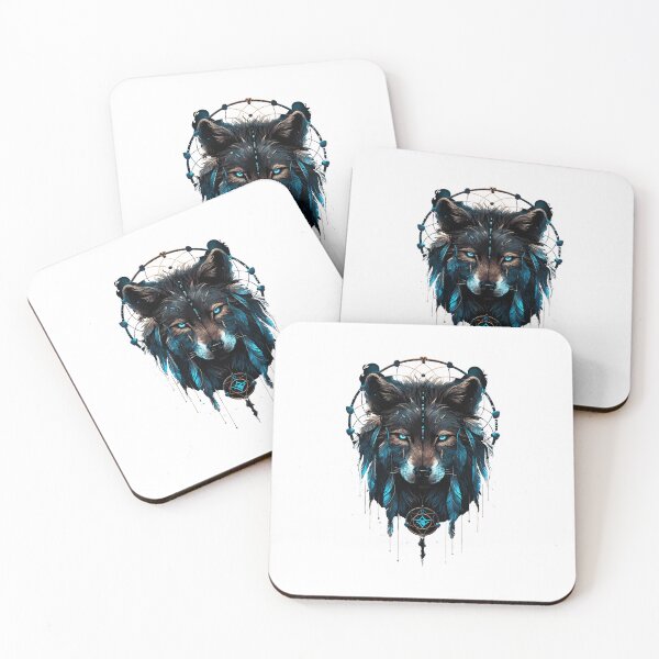Item preview, Guardian Spirits - Wolf Dreamcatcher #6 designed and sold by InkAIble Art.