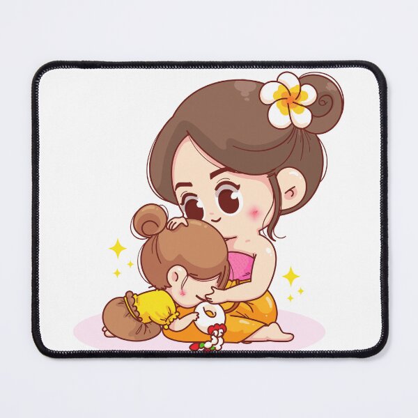 Item preview, Cute Girl Paying Respect to Her Mother designed and sold by hjian8219.
