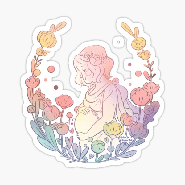 Item preview, expecting short hair mommy designed and sold by momisdrawing.