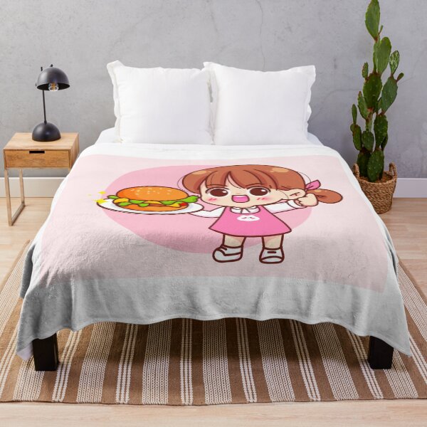 Item preview, Cute Girl Holding Burger - Fast Food Logo designed and sold by hjian8219.