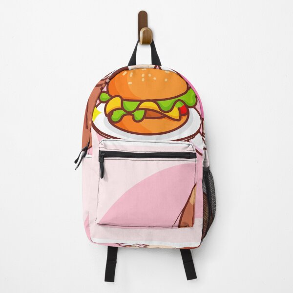 Item preview, Cute Girl Holding Burger - Fast Food Logo designed and sold by hjian8219.