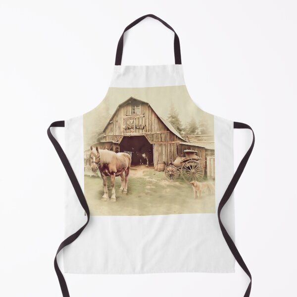 Item preview, Vintage Barn, Horse, Dog designed and sold by Kreative Kove Designs.