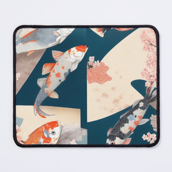 Item preview, "Japanese Koi Fish Themed Design: An Artistic Tribute to Nature" designed and sold by CyberCollective.