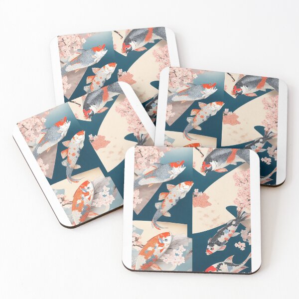 Item preview, "Japanese Koi Fish Themed Design: An Artistic Tribute to Nature" designed and sold by CyberCollective.