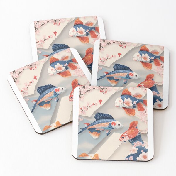 Item preview, # 2 "Japanese Koi Fish Themed Design: An Artistic Tribute to Nature" designed and sold by CyberCollective.