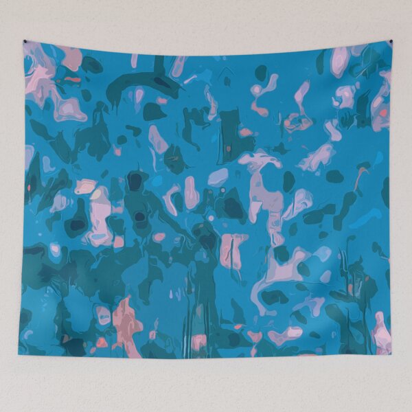 Item preview, Blue Brushstrokes of the 1980s designed and sold by GAP90.