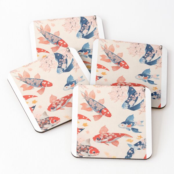 Item preview, #3 "Japanese Koi Fish Themed Design: An Artistic Tribute to Nature" designed and sold by CyberCollective.
