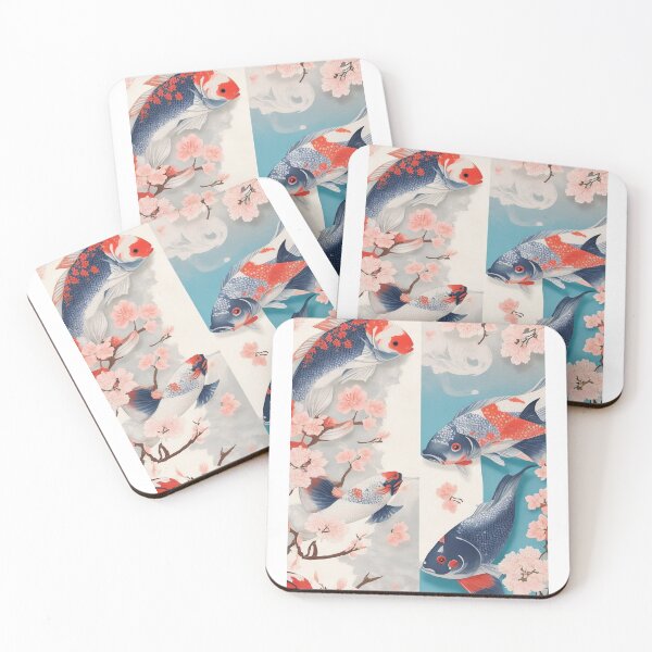 Item preview, #4 "Japanese Koi Fish Themed Design: An Artistic Tribute to Nature" designed and sold by CyberCollective.