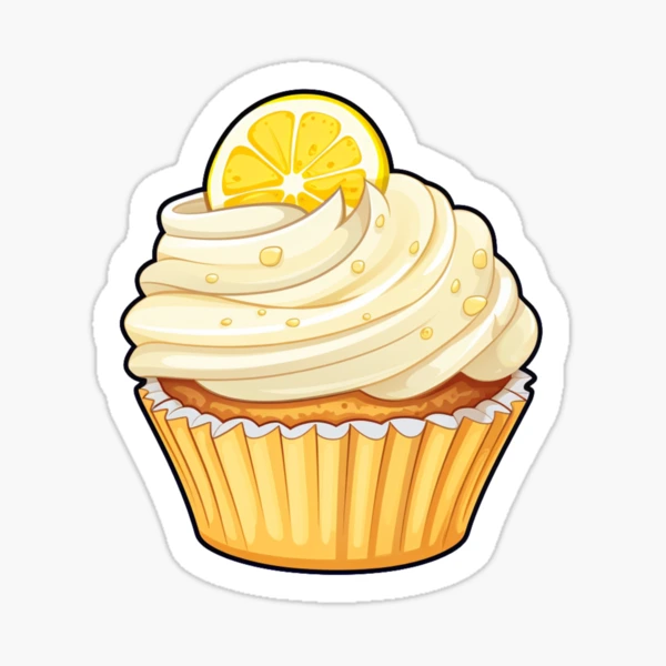 Cupcake Sticker – Moon Light Sticker Co.