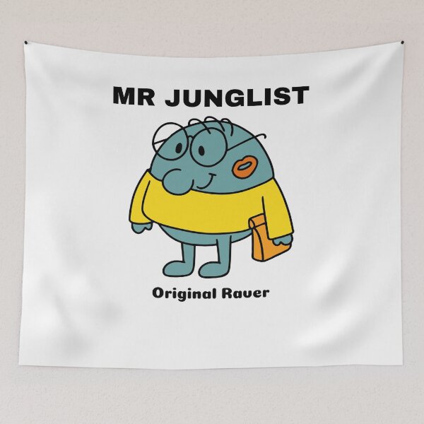 Item preview, Junglist Funny Mr Rave Festival EDM DNB Clubbing Dance Music  designed and sold by Ravermonkey.