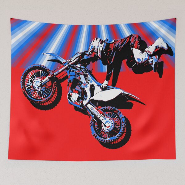 Item preview, Retro Motocross Rider Design designed and sold by NaturePrints.