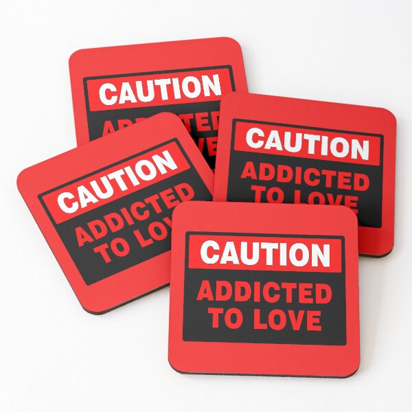 Item preview, Caution Addicted To Love Sign (black) designed and sold by AASparksDesigns.